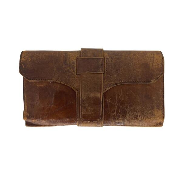 Antique 19th Century leather GENTLEMANS WALLET signed 1828 - Picture 9 of 12